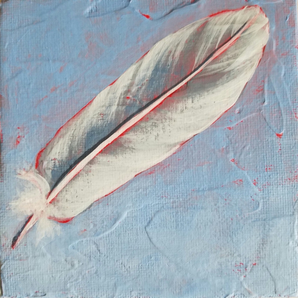 #12 White Feather by Carlynne Hershberger