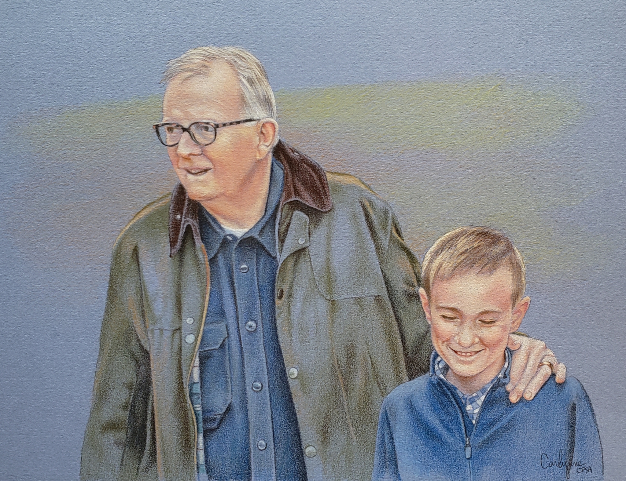 Jeff and Walker by Carlynne Hershberger